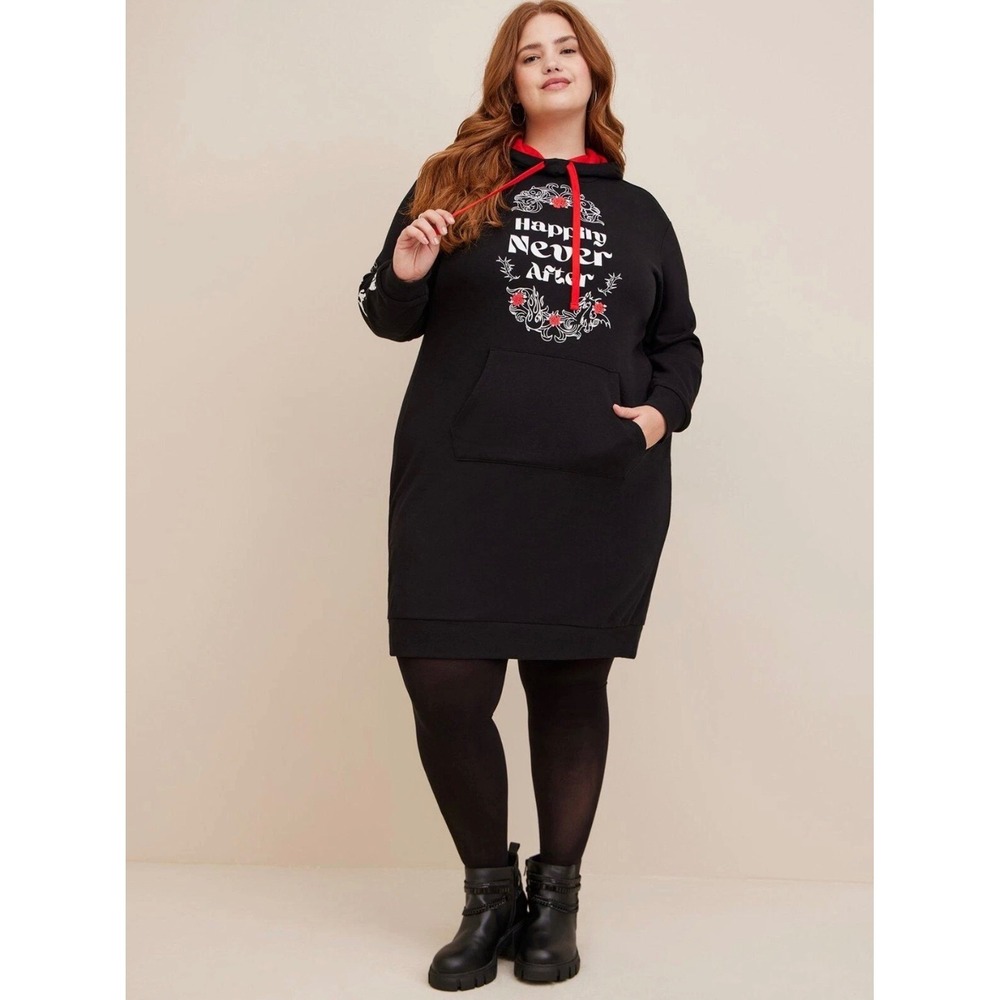 Torrid Disney Villains Happily Never After Cozy Fleece Hoodie Dress